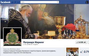 Der Patriarch der russisch-orthodoxen Kirche ist auf Facebook angekommen. (Foto: Screenshot)